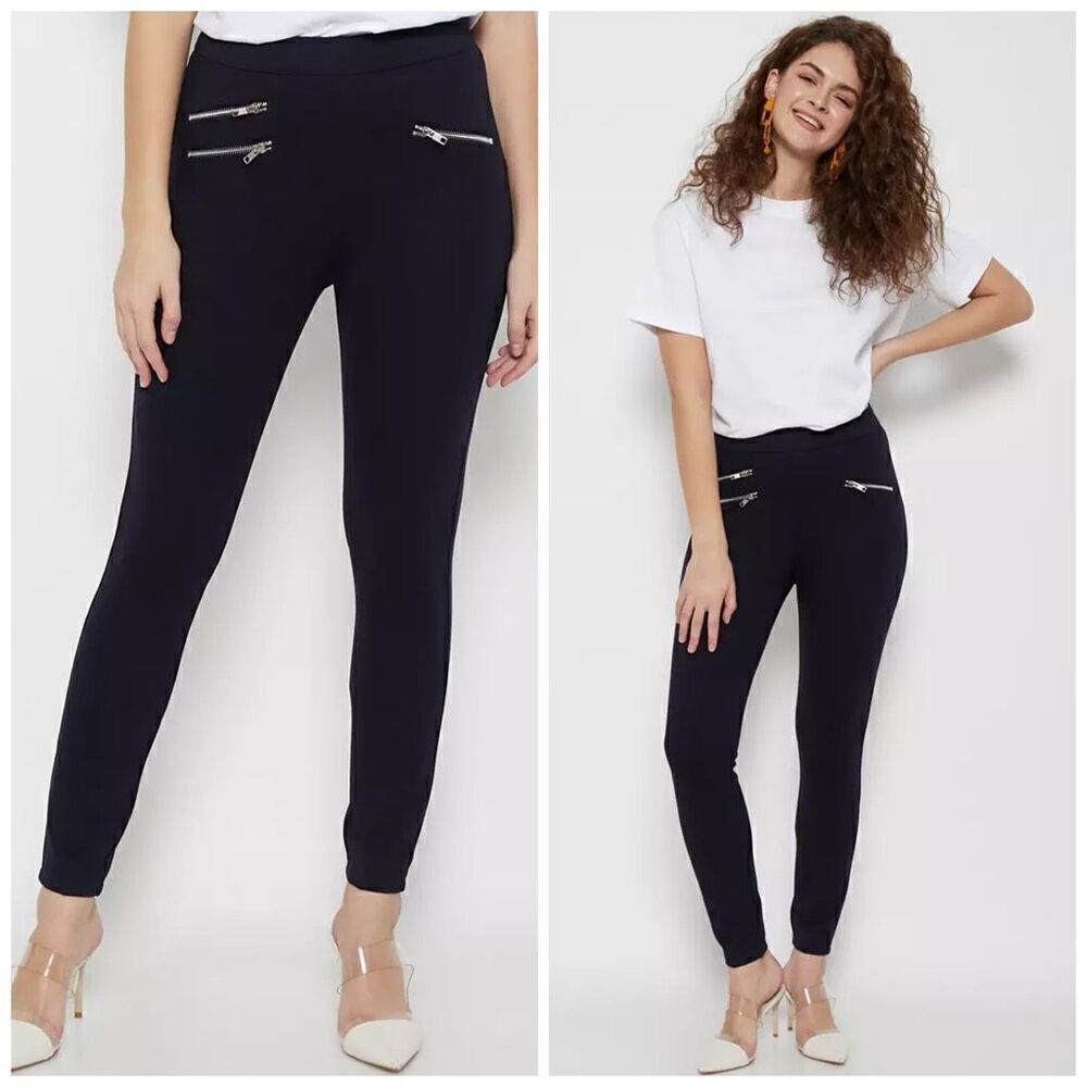 Zara Black Zippered Leggings